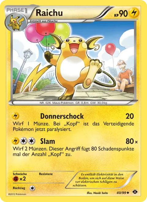 Raichu [Thundershock | Slam]