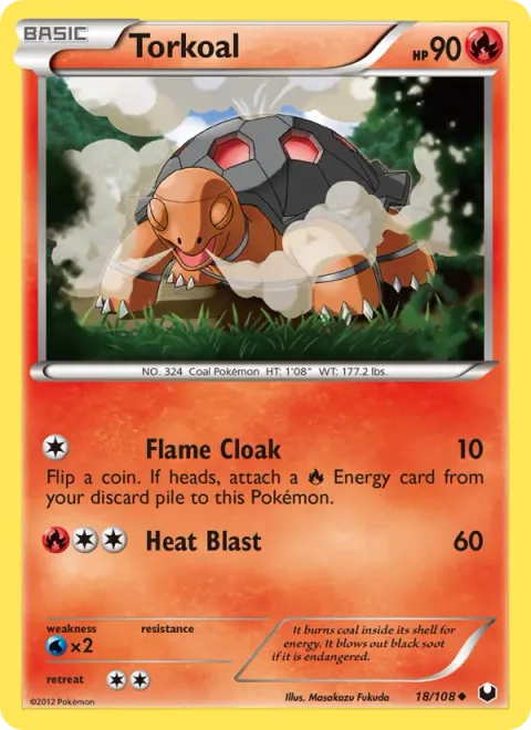 Torkoal [Flame Cloak | Heat Blast]