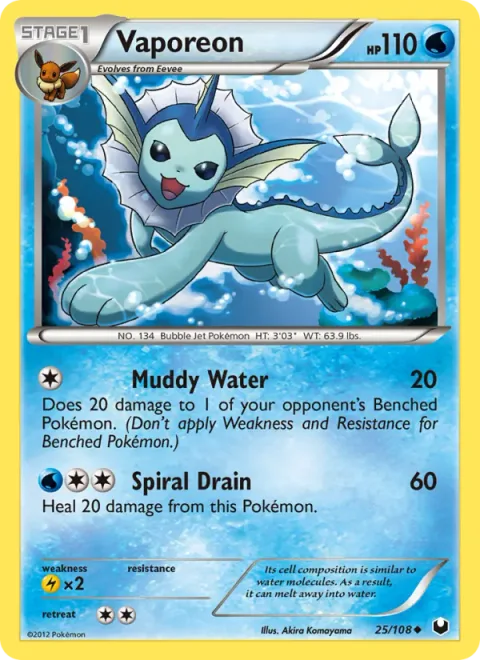 Vaporeon [Muddy Water | Spiral Drain]
