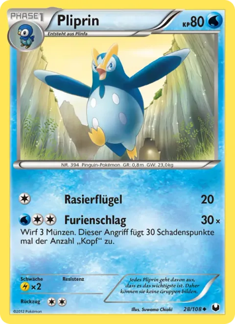 Prinplup [Razor Wing | Fury Attack]