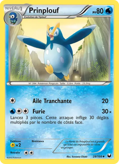 Prinplup [Razor Wing | Fury Attack]