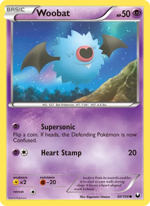 Woobat [Supersonic | Heart Stamp]