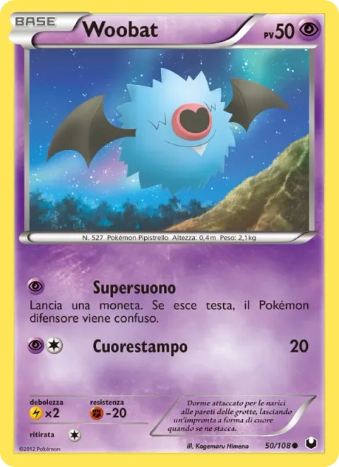 Woobat [Supersonic | Heart Stamp]