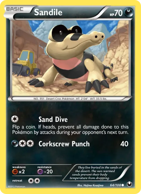 Sandile [Sand Dive | Corkscrew Punch]