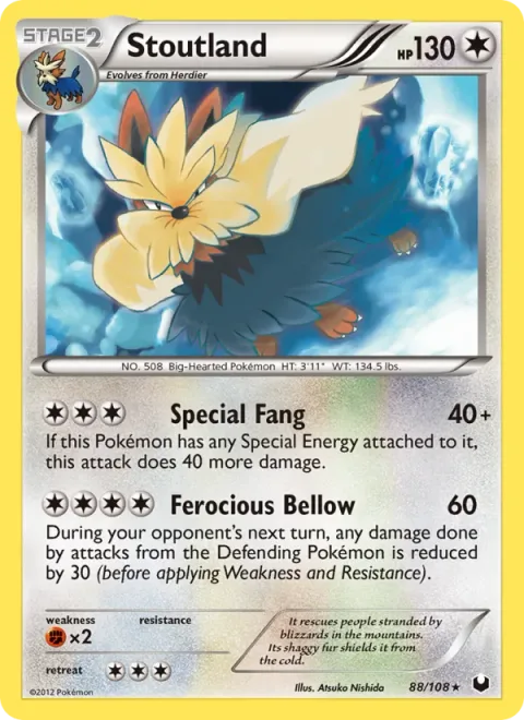 Stoutland [Special Fang | Ferocious Bellow]