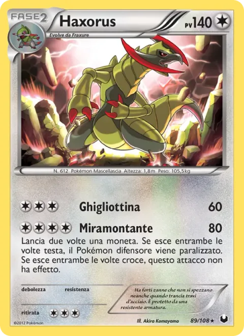 Haxorus [Guillotine | Stunning Uppercut]