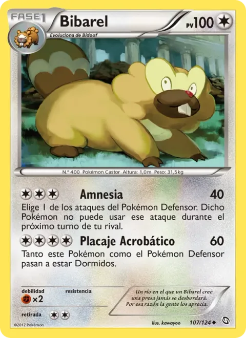 Bibarel [Amnesia | Tumbling Tackle]
