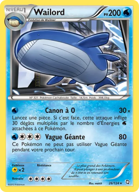 Wailord [Water Cannon | Giant Wave]
