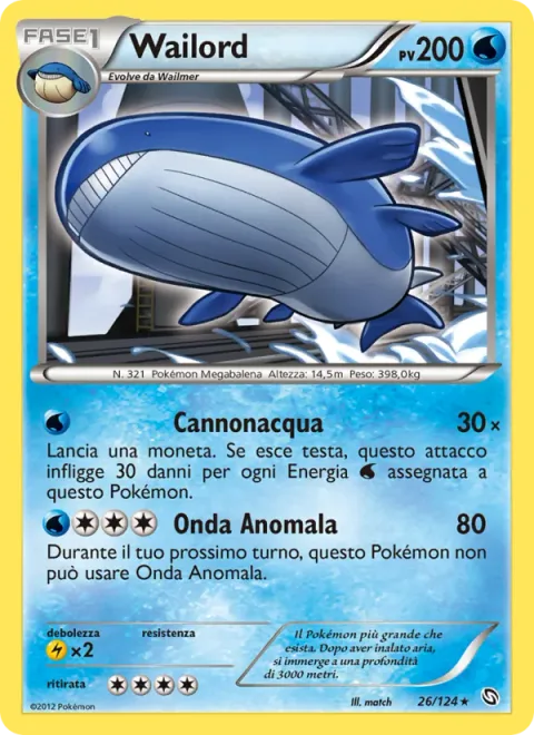Wailord [Water Cannon | Giant Wave]