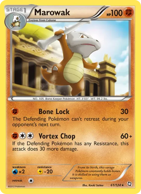 Marowak [Bone Lock | Vortex Chop]
