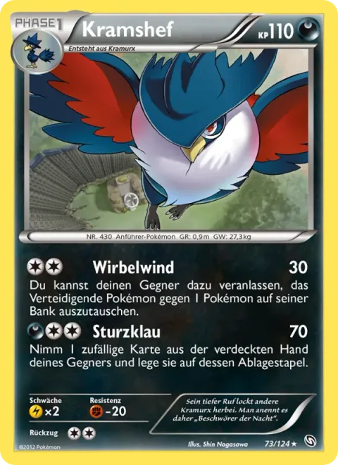 Honchkrow [Whirlwind | Diving Swipe]