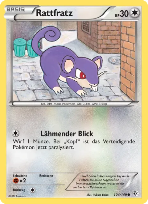 Rattata [Paralyzing Gaze]