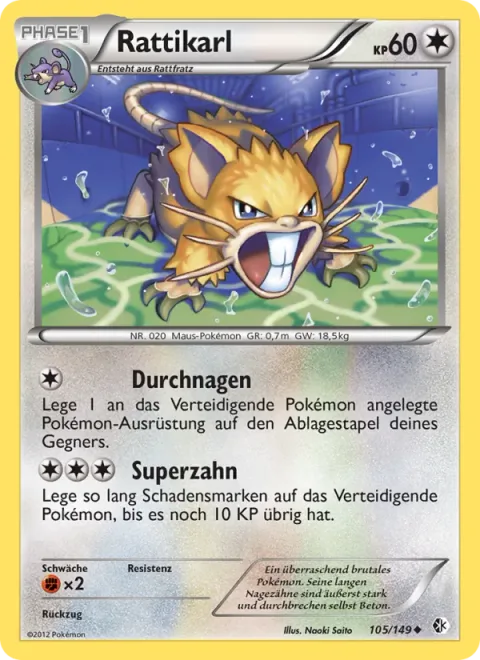 Raticate [Gnaw Through | Super Fang]