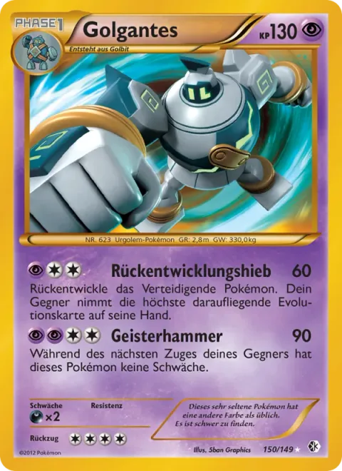 Golurk [Devolution Punch | Ghost Hammer]