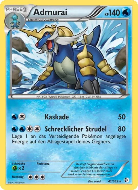 Samurott [Waterfall | Destructive Whirlpool]