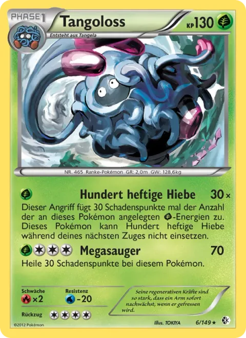 Tangrowth [Hundred Furious Lashes | Mega Drain]