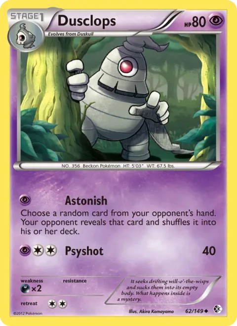 Dusclops [Astonish | Psyshot]