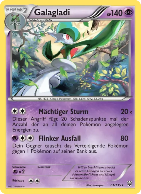 Gallade [Powerful Storm | Swift Lunge]