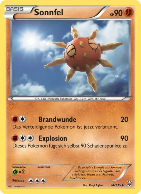 Solrock [Heat Burn | Explosion]