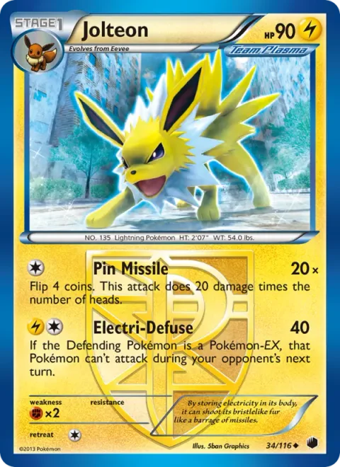 Jolteon [Pin Missile | Electri-Defuse]