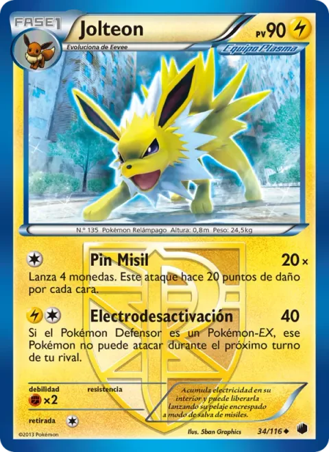 Jolteon [Pin Missile | Electri-Defuse]