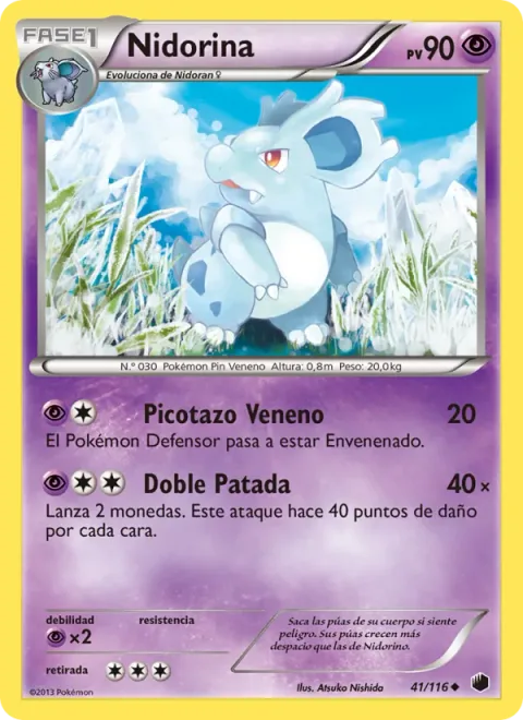 Nidorina [Poison Sting | Double Kick]