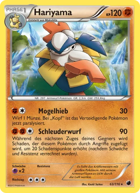 Hariyama [Fake Out | Pivot Throw]