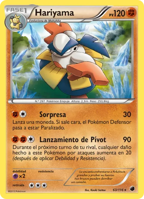 Hariyama [Fake Out | Pivot Throw]