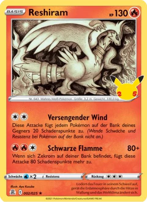 Reshiram [Scorching Wind | Black Flame]