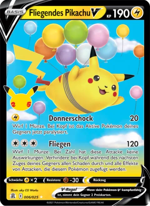 Flying Pikachu V [Thunder Shock | Fly]