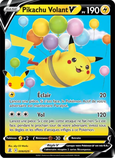 Flying Pikachu V [Thunder Shock | Fly]