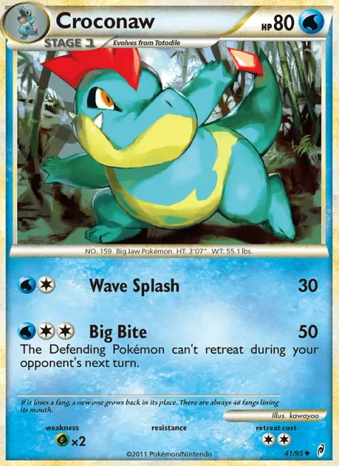 Croconaw [Wave Splash | Big Bite]