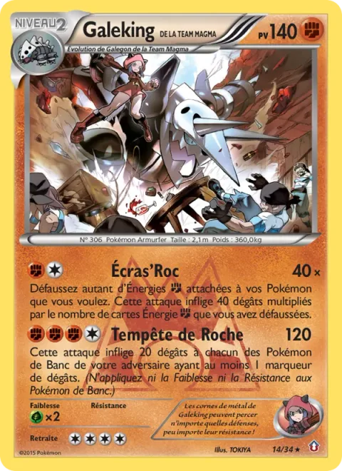 Team Magma's Aggron [Rock Stomp | Boulder Storm]