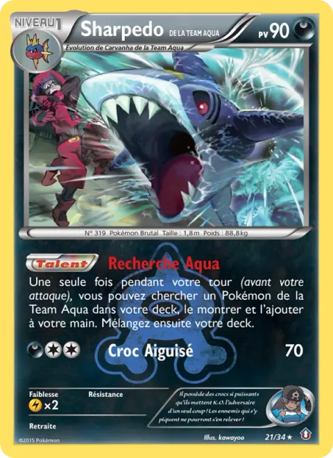 Team Aqua's Sharpedo [Aqua Search | Sharp Fang]