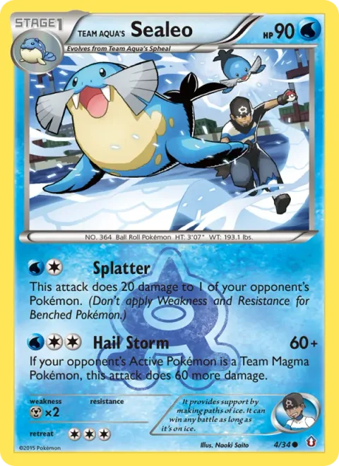 Team Aqua's Sealeo [Splatter | Hail Storm]