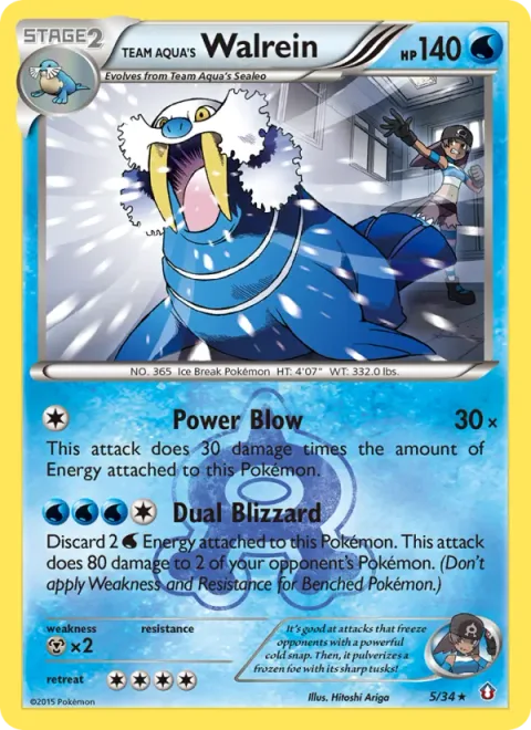 Team Aqua's Walrein [Power Blow | Dual Blizzard]