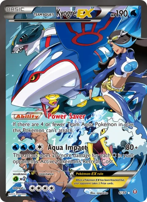 Team Aqua's Kyogre EX [Power Saver | Aqua Impact]