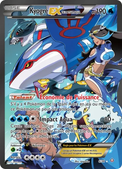 Team Aqua's Kyogre EX [Power Saver | Aqua Impact]