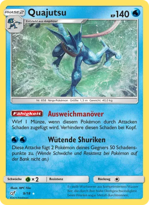 Greninja [Evasion Jutsu | Furious Shurikens]