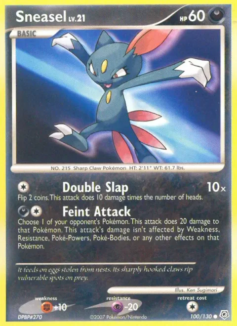 Sneasel Lv.21 [Double Slap | Feint Attack]