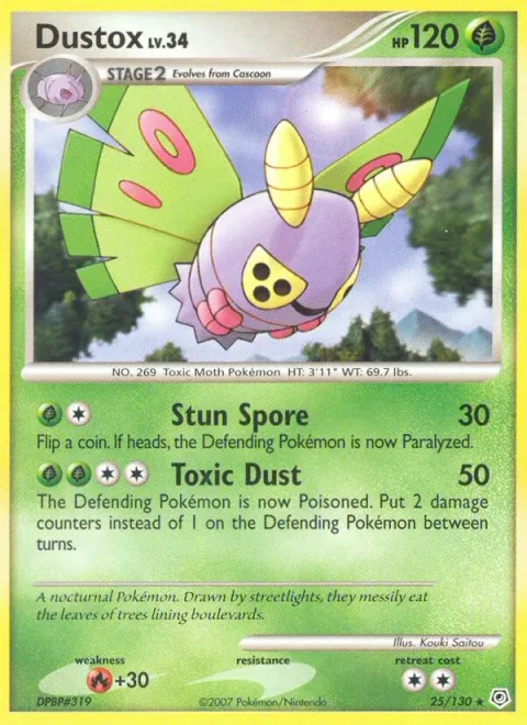 Dustox Lv.34 [Stun Spore | Toxic Dust]