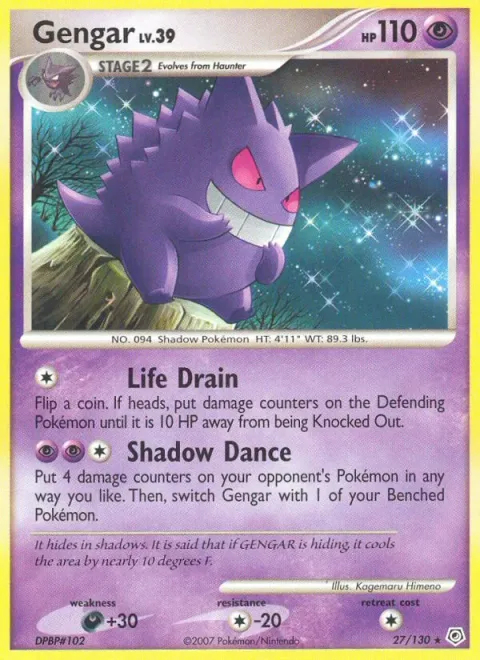 Gengar Lv.39 [Life Drain | Shadow Dance]