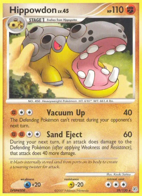 Hippowdon Lv.45 [Vacuum Up | Sand Eject]
