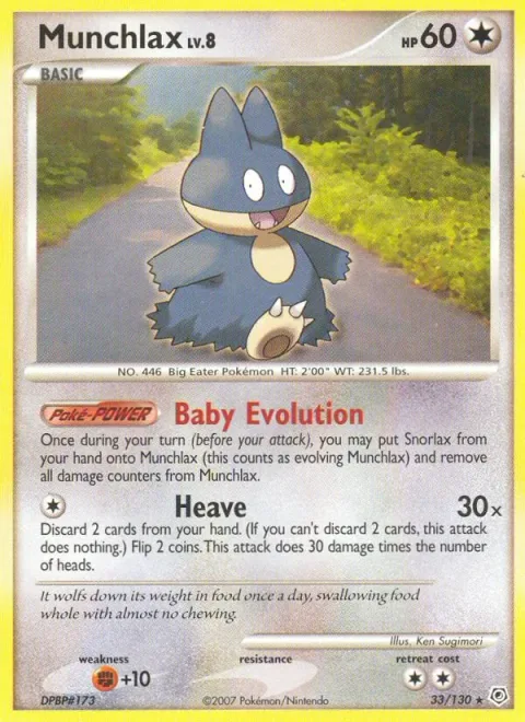 Munchlax Lv.8 [Baby Evolution | Heave]