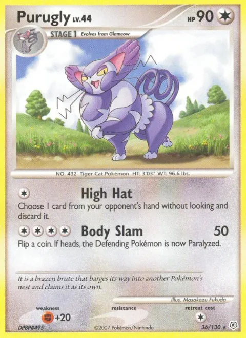 Purugly Lv.44 [High Hat | Body Slam]
