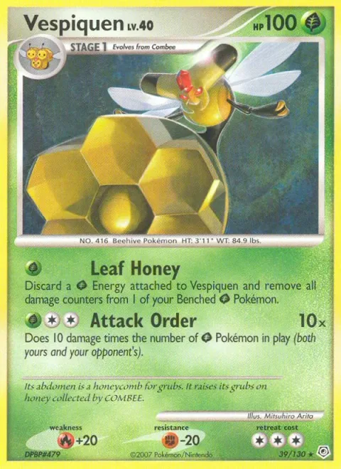 Vespiquen Lv.40 [Leaf Honey | Attack Order]