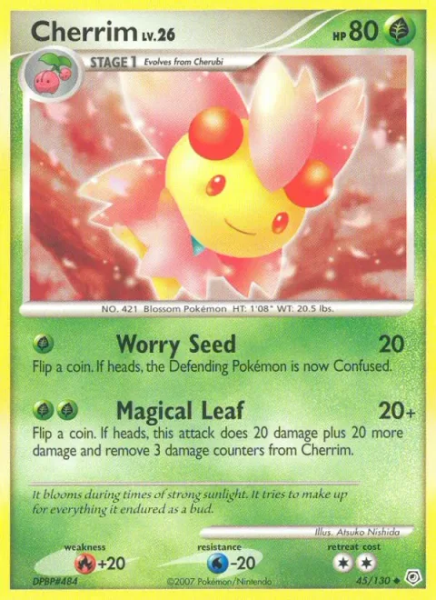 Cherrim Lv.26 [Worry Seed | Magical Leaf]