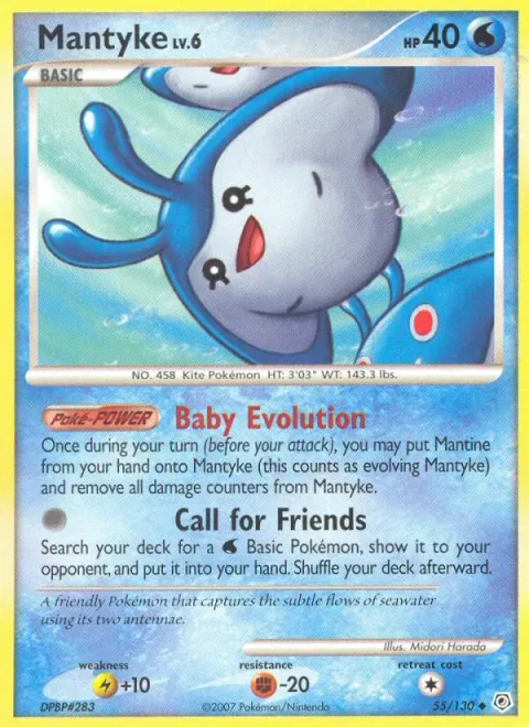 Mantyke Lv.6 [Baby Evolution | Call for Friends]