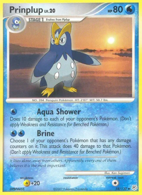 Prinplup Lv.20 [Aqua Shower | Brine]