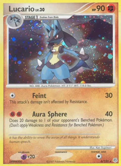 Lucario Lv.30 [Feint | Aura Sphere]